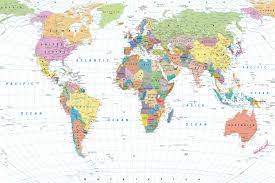 Политическая карта мира в высоком разрешении