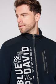 Camp David Veste de survêtement pour homme avec détails Ripstop toniques,  Bleu marine, M : Amazon.fr: Mode