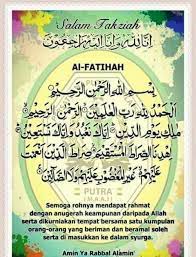 Semoga keluarganya tabah dan redha atas pemergian arwah. Ucapan Salam Takziah Dan Al Fatihah