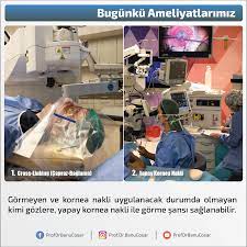 gormeyen ve kornea nakli uygulanacak durumda olmayan kimi gozlere yapay kornea nakli ile gorme sansi saglanabilir keraklear yapaykornea artifi kina bilgi