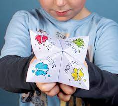 This will be what you use to make your paper fortune teller. How To Paper Fortune Teller Printable With Funny Fortunes