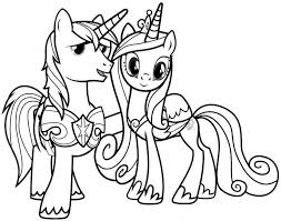 My little pony cartoon series revolves around colorful ponies with a unique symbol on their flanks. My Little Pony Princess Cadence Coloring Pages Coloring Home