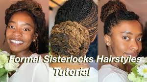 Once you pay the initial upfront fee for the installation you may choose to retighten your hair at home for free or return every. Formal Hairstyle Ideas On Sisterlocks Weddings Formal Events Etc Youtube