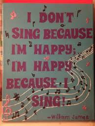 I Sing Because I M Happy Music Quote From William James Cute Bul In 2020 Music Room Bulletin Boards Elementary Music Bulletin Boards Music Classroom Bulletin Boards