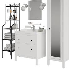 Armoire avec porte miroir hemnes blanc sdb meuble salle de bain. Salle De Bain Ikea Hemnes Modele 3d 29 Obj Max Unknown Free3d