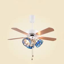 0 out of 5 stars, based on 0 reviews current price $14.59 $ 14. Nautical Stylish Blue Led Ceiling Fan With Pull Chain 3 Lights Metal Ceiling Fixture For Bedroom Beautifulhalo Com