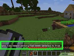 Enter the command /gamerule keepinventory true (ensuring to keep the upper case . 3 Ways To Die In Minecraft Wikihow
