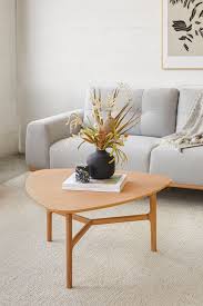 Brezza Light Oak Triangular Coffee Table In 2020 Coffee Table Table Light Oak