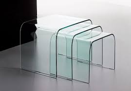 Have a regal room with palace vibes? Driade 3 Curved Glass Coffee Table Set Shop Online Italy Dream Design