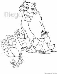 Coloring pages to occupy children. Ice Age Coloring Pages