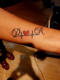 Letter R Tattoo Tattoo Designs Wrist Letter R Tattoo Heartbeat Tattoo With Name