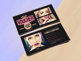 Just replace the default design in the smart objects with… Free Fashion Gift Voucher Mockup In Psd Designhooks