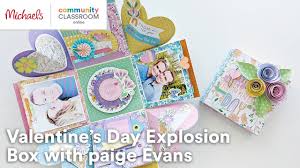 Michael obviously has a lot of experience and some of his ideas made me laugh (in a good way). Online Class Valentine S Day Explosion Box With Paige Evans Michaels Youtube