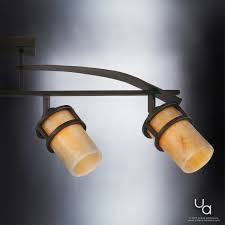 Uql2419 Rustic Ceiling Track Lighting 14 5 H X 36 W Royal Bronze Fin