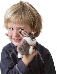 Marioneta de dedo multicolor: Folkmanis Mini Conejo Bolivia