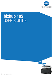Konica minolta will send you information on news, offers. Konica Minolta Bizhub 185 User Manual Pdf Download Manualslib