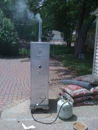 A heat source that can be regulated between 100 and 250 degrees. Make File Cabinet Smoker Diy Smoker Propane Camp Stove Build A Smoker