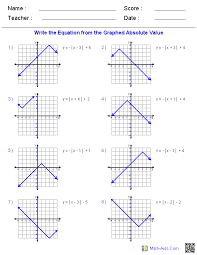 Practice.graph the following on a separate sheet of paper. Algebra 2 Worksheets Linear Functions Worksheets