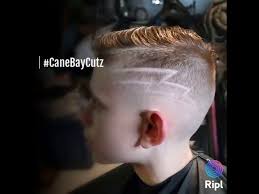 Hair designs aren't just for the back of your head. High Fade With Lightning Bolt Design Youtube