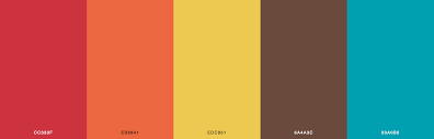 Red orange brown color palette. 47 Beautiful Color Schemes For Your Next Design Project
