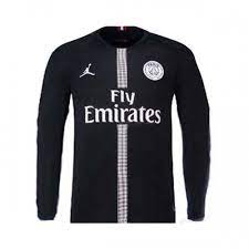 Shop for official psg jerseys, hoodies and psg apparel at fansedge. 18 19 Psg Jordan 3rd Away Black Long Sleeve Soccer Jersey Shirt With Paris Saint Germain Becoming One Of T Football Shirt Printing Soccer Jersey Jersey Shirt