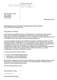 Wie sie sich bei einer bewerbung für eine interne stellenausschreibung am besten verhalten, erfahren sie in den nachfolgenden ausführungen. Bewerbung Recycling Fachkraft Berufseinsteiger Nur 6 89 Zum Download