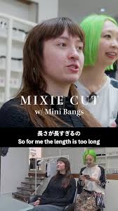 Mixie Bixie Hair Cut with Mini Bangs in Amsterdam