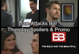 She will try to explain her side but liam will be in rage. The Bold And The Beautiful Spoilers Thursday January 4 Bill Faces Liam S Rage Brawl Ensues Steffy Runs To Katie Via Celebdirtylaundry Celebrities Temple