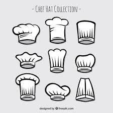 Set Of Hand Drawn Chef Hats Chefs Hat Chef Drawing Cooking Logo