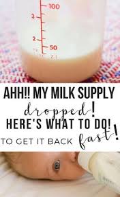 Exactly What To Do If Your Milk Supply Drops To Pump It Back Up Fast Milk Supply Decrease Milk Supply Boost Milk Supply