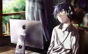 Anime romantic anime boy art character design manhwa manga animated characters anime guys kawaii anime manga drawing. Anime Computer Background Anime Boy On Computer 1920x1200 Wallpaper Teahub Io