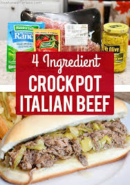 Italian Beef Crockpot Recipe Easy Slow Cooker Dinner Idea Recipe Italian Beef Crockpot Recipe Crockpot Recipes Beef Italian Beef Crockpot