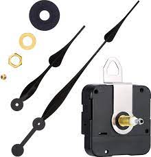 They should be used with high torque clock movement motors. High Torque Long Shaft Clock Movement Mechanism With 12 Inch Long Spade Hands Black Amazon Co Uk Home Kitchen