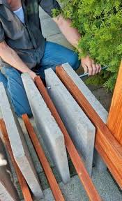Gartenbank Aus Beton Mit Bildern Gartenbank Holzbank Garten Beton Gartenbank