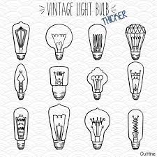 Vintage Light Bulb Hand Drawn Edison Lighting Clip Art Etsy In 2021 Light Bulb Clip Art How To Draw Hands Clip Art