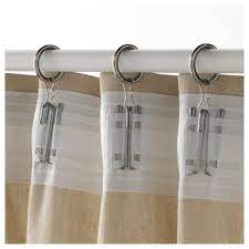 Syrlig Curtain Ring With Clip And Hook Nickel Plated 1 Ikea Curtains With Rings Curtain Rings With Clips Ikea Curtain Rods