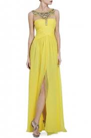 Bcbgmaxazria Harlo Gown Yellow Bcbg Evening Dress Bcbg Gowns Dresses