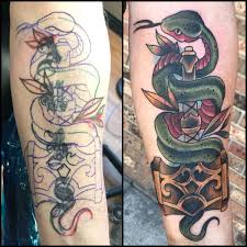 #thor #thor's hammer #mjolnir #tattoo #captain jack's tattoo studio #portland or. Latest Thors Hammer Tattoos Find Thors Hammer Tattoos