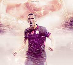 Player lukas podolski of galatasaray speaks to the press after the turkish spor toto super lig football match between galatasaray and fenerbahce at turk telekom arena in istanbul, turkey on april 23, 2017. Lukas Podolski Galatasaray By Msk1905 On Deviantart