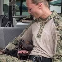Cpl. Benjamin Leo, (right), speaks with Lance Cpl.