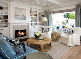 With a light, white heavy color scheme, this living room is a departure from the last few we've looked at but. Image Result For Gas Wall Fireplace Ideas Coastal Living Rooms Coastal Style Living Room Living Room With Fireplace