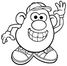 Waylon lebsack iii from public domain that can find it from google or other search engine and it's posted under topic mr potato head coloring sheet. Mr Potato Head Is So Happy Coloring Pages Bulk Color