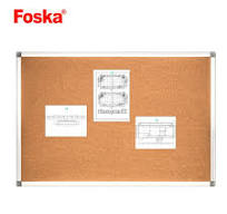 Foska Tackboard Good Looking Surface Wall-Mounted Aluminum Framed Message  Presentation Notice Cork Board