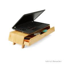 This in turn supports the natural alignment of the. Mind Reader Eco Friendly Bamboo Monitor Stand With Storage Drawer In Brown Drmonbm Brn The Home Depot