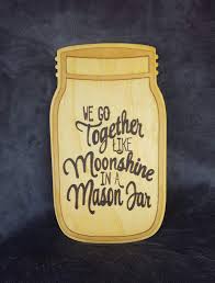 Moonshine In A Mason Jar Moonshine Mason Jar We Go Etsy Mason Jars Cheap Kitchen Decor Beach Kitchen Decor