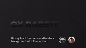 Sconces that will blend seamlessly into the background. How To Create Glossy Black Text On A Matte Black Background With Elementor Youtube