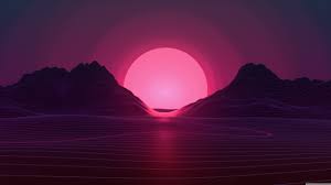 Choose from hundreds of free 2048x1152 wallpapers. Sunset Mountains Neon Pink Abstract Wallpaper Vaporwave Wallpaper 4k 2048x1152 Download Hd Wallpaper Wallpapertip