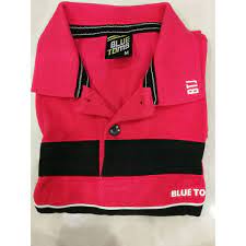 Blue Toms Collar With Red And Black T Shirt For Men Shopee Malaysia
