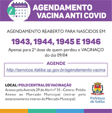 Verifique se seu agendamento foi marcado, digitando seu cpf e sua. Prefeitura De Itatiba Tem Agendamento Reaberto Vacina Anti Covid Http Servicos Itatiba Sp Gov Br Agendamento Vacina Vacinaitatiba Itatibacontracovid Facebook