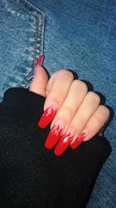 #kyliejenner #kylie jenner #kyliejenner #kylie jenner #kylie jenner nails. Flame Nails Manicure Kylie Jenner Nails And Long Acrylics Image 7097115 On Favim Com